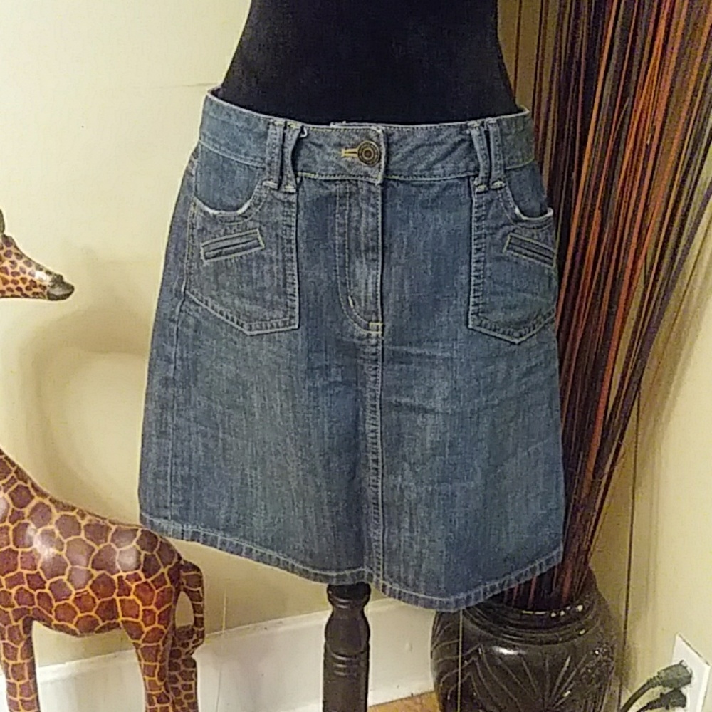 Ann Taylor Blue Jean Mini Sz 8